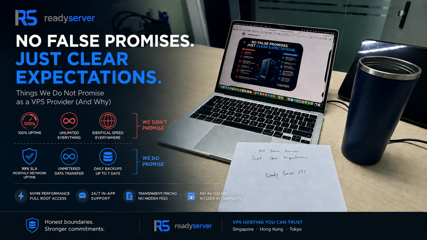 Things We Do Not Promise as a VPS Provider (And Why)